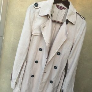 Lightweight Linen Trench Coat